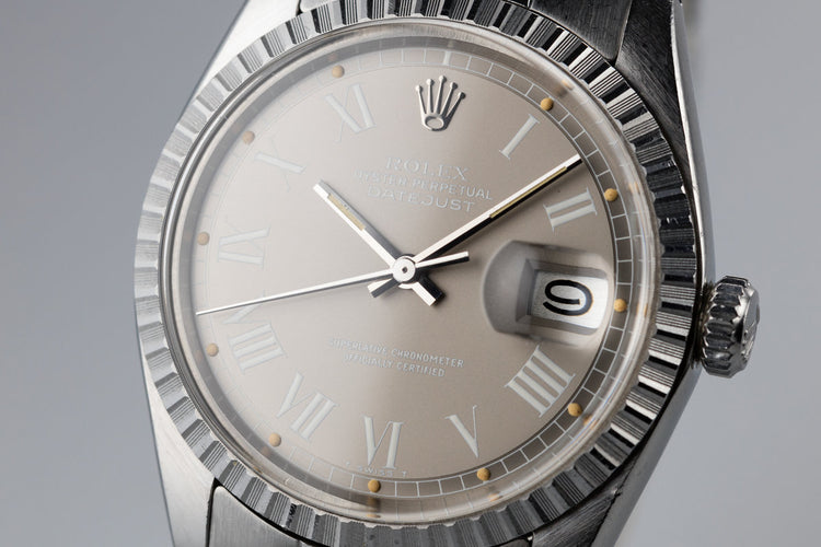 1973 Rolex DateJust 1603 with Grey Large Roman Numeral Dial