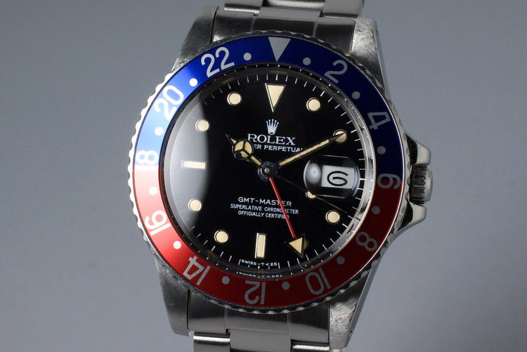 1984 Rolex GMT 16750 with Spider No-Date Dial