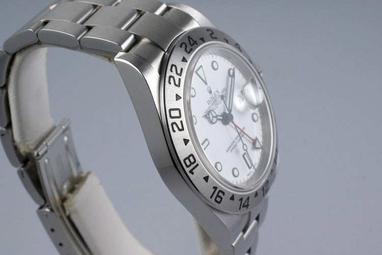 2004 Rolex Explorer II 16570 White Dial with Box and Papers