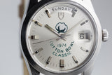 1974 Tudor "Jumbo" Date-Day 7017/0 Silver 1974 Cotton Bowl Classic Dial