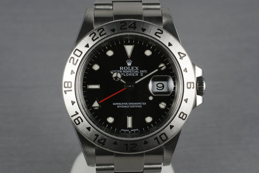 2003 Rolex Explorer II 16570 Black Dial with Box and Papers
