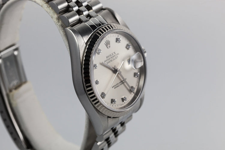 1995 Rolex Datejust 16234 With Diamond Markers