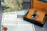 2001 Rolex Black Dial Date 15210 with Box & Papers