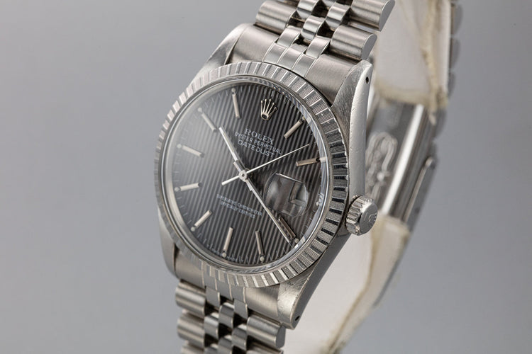 1984 Rolex DateJust 16030 with Grey Tapestry Dial