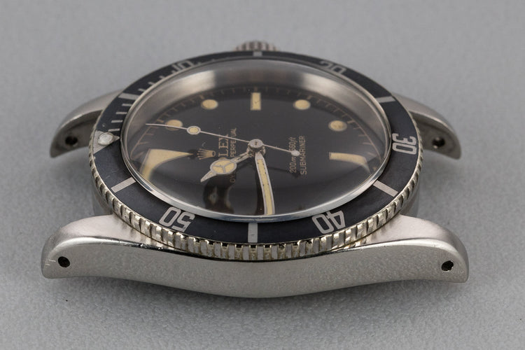 1958 Rolex Submariner 5510 Big Crown with Rare "SWISS" Only Gilt Tritium Dial and Service Papers