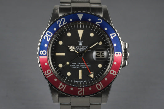 1975 Rolex GMT 1675 Radial Dial
