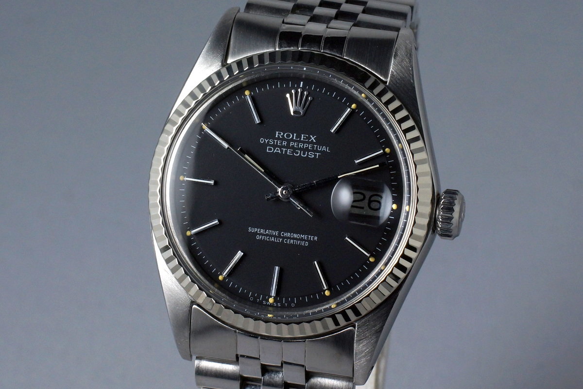 HQ Milton - 1969 Rolex DateJust 1601 Matte Black Sigma Dial