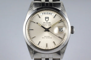1980's Tudor Date-Day 94710 Silver Dial