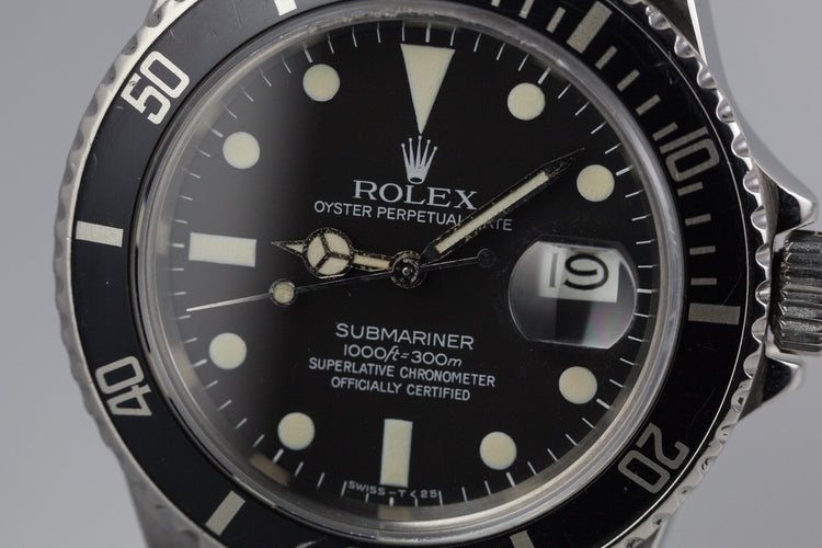 1982 Rolex Submariner 16800 Matte Dial