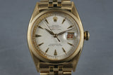 Rolex 18K Gold Datejust 6305 with Roulette date wheel and Serpico Y Laino