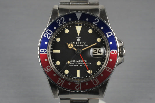 1967 Rolex GMT 1675 with Mark 1 Dial