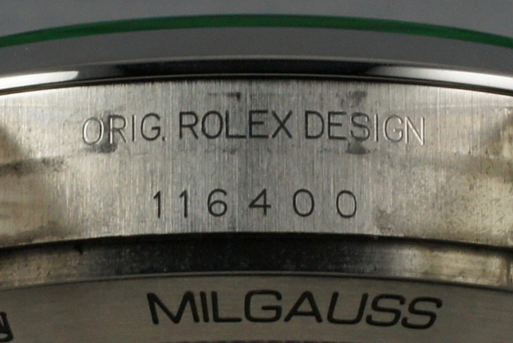 2007 Rolex Milgauss Green 116400V