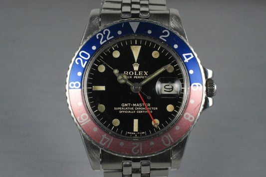 1966 Rolex GMT 1675 Glossy Gilt Dial