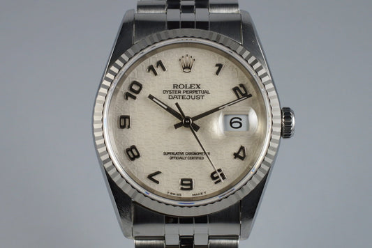 1995 Rolex DateJust 16234 with Cream Arabic Dial