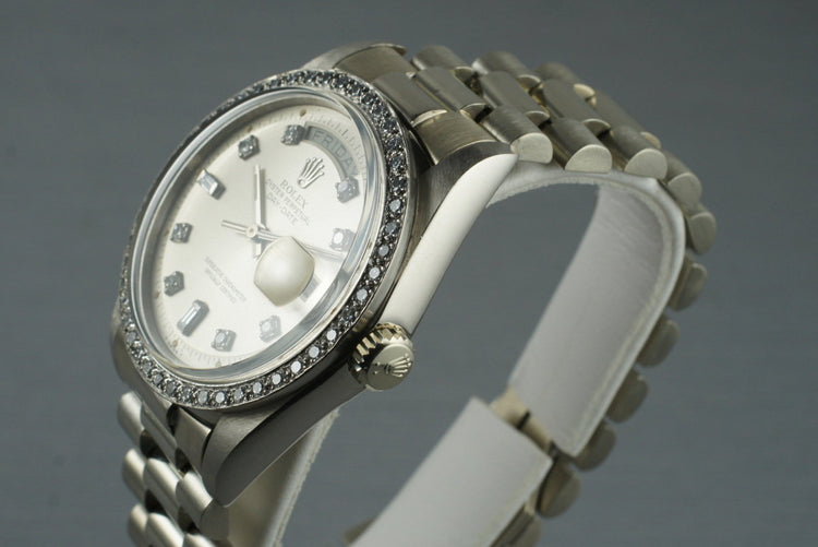 1978 Rolex WG Day-Date 1803 Factory Diamond Dial