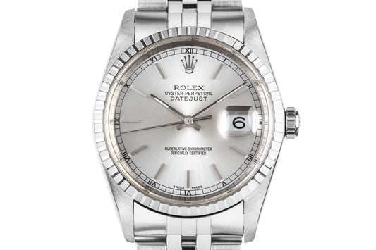 2005 Rolex DateJust 16220 Silver Dial with Box