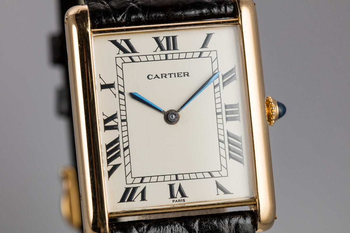Cartier Tank Louis Automatique Jumbo - 1970's - White gold - Full se – Mr  Watchley