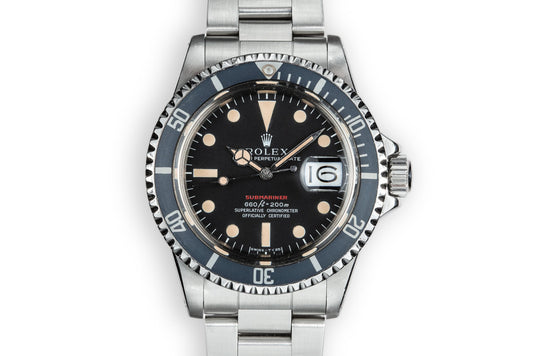 1972 Rolex Red Submariner 1680 MK IV Dial