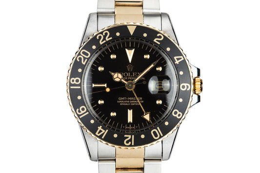 1977 Rolex Two-Tone GMT-Master 1675 with Black Nipple Dial