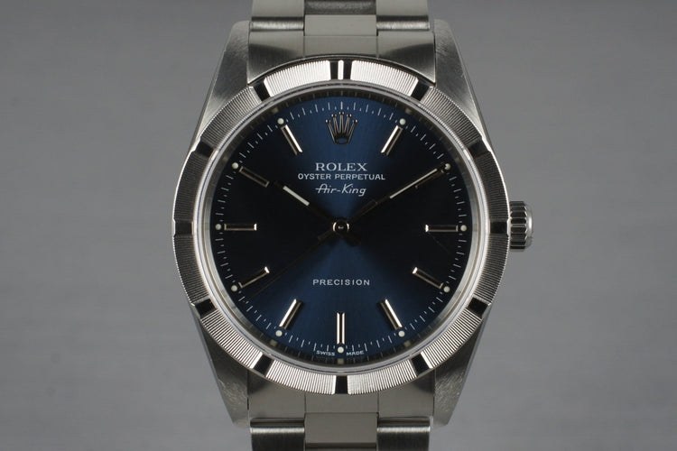 1999 Rolex Air-King 14010 Blue Dial