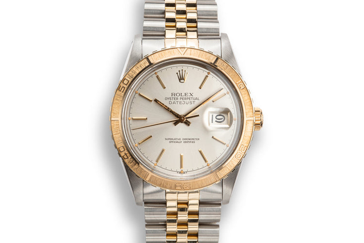 1979 Rolex Two-Tone DateJust Thunderbird 16253 Silver Dial