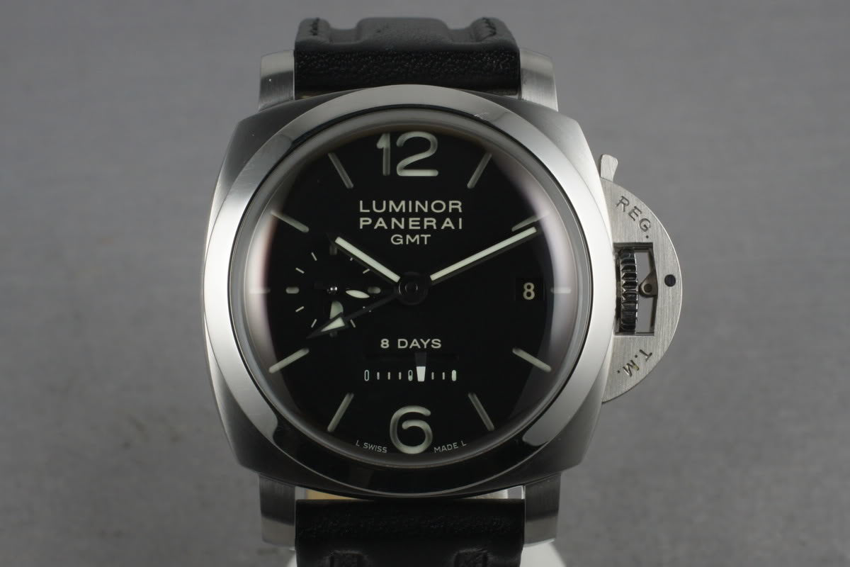 HQ Milton Panerai PAM 233 1950 GMT 8 Days Inventory 2401 For Sale