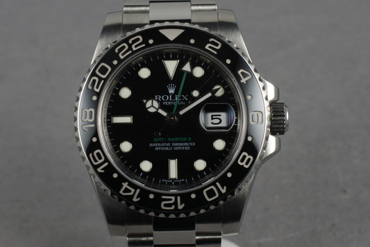 2007 Rolex Ceramic GMT 116710 Box and Papers
