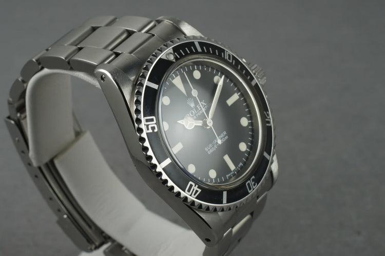 1984 Rolex Submariner  5513 with Maxi Mark V Dial