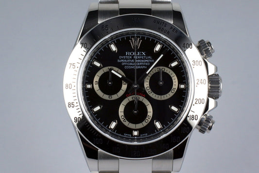 2009 Rolex Daytona 116520 Black Dial with Box and Papers