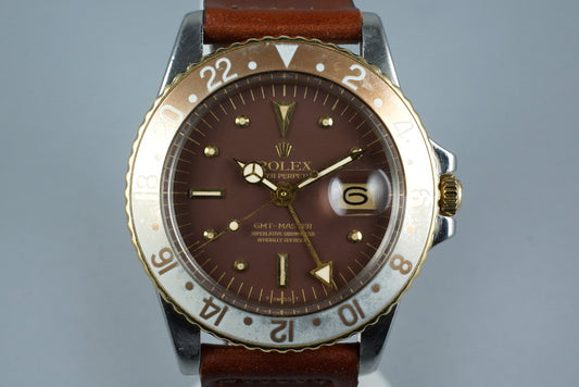 1972 Rolex Two Tone GMT 1675 with Root Beer Dial
