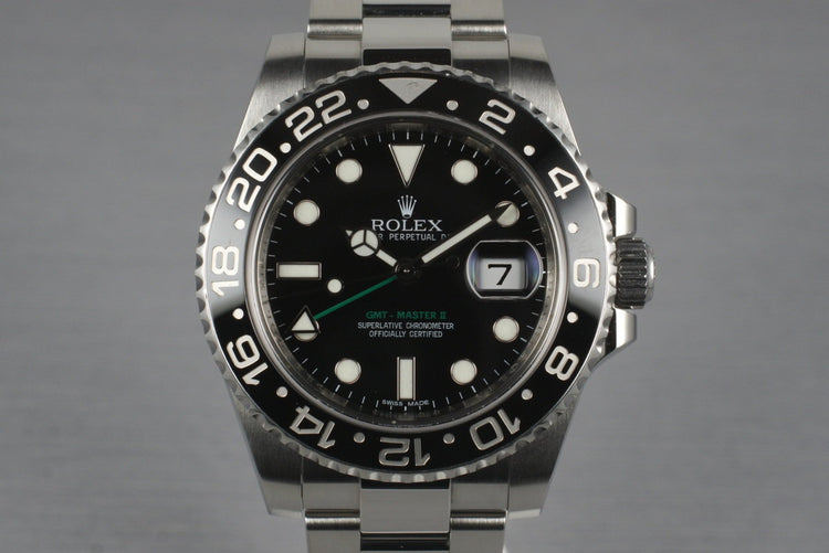 2009 Rolex GMT II 116710 with Box and Papers