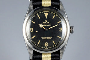 1960 Rolex Explorer 1016 Glossy Gilt Dial with Papers