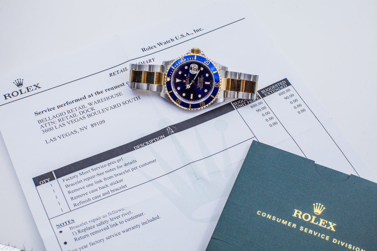 HQ Milton 2000 Rolex Two Tone Submariner 16613 with Rolex