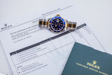 2000 Rolex Two Tone Submariner 16613 with Rolex Service Papers