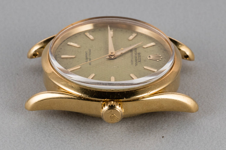 1954 Rolex Oyster Perpetual 6290 with Serpico Y Laino No Lume Waffle Dial