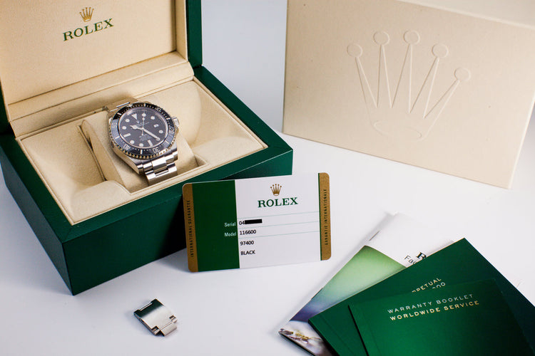 2016 Rolex Ceramic Sea Dweller 116600 with Box and Papers