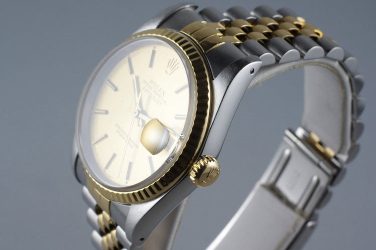 1988 Rolex Two Tone DateJust 16233 with Box and Papers