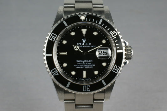 Rolex Submariner 16610 Box and Papers