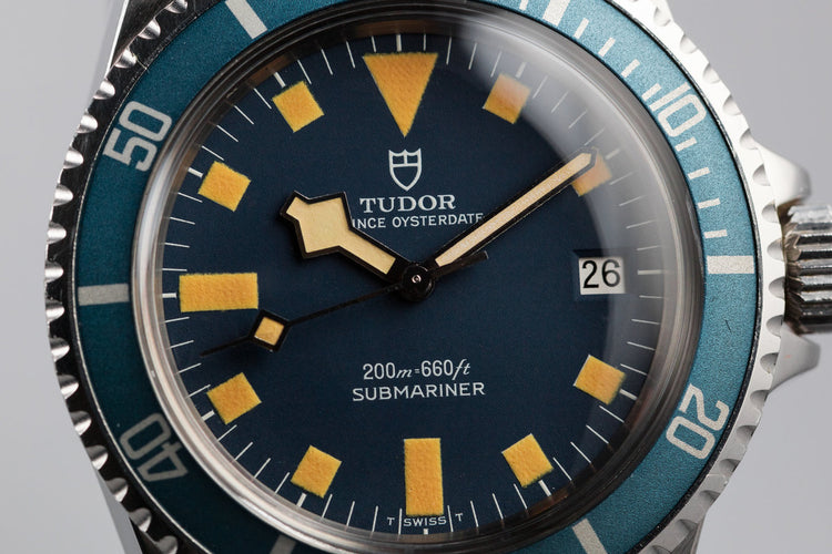1978 Tudor Snowflake Submariner 94110 Blue Dial