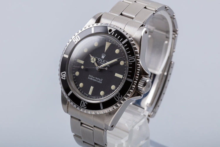 1967 Rolex Submariner Meters First Dial with Creamy "Day Glow" Lume