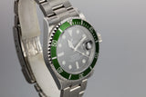 2007 Rolex Green Submariner 16610 T with Box