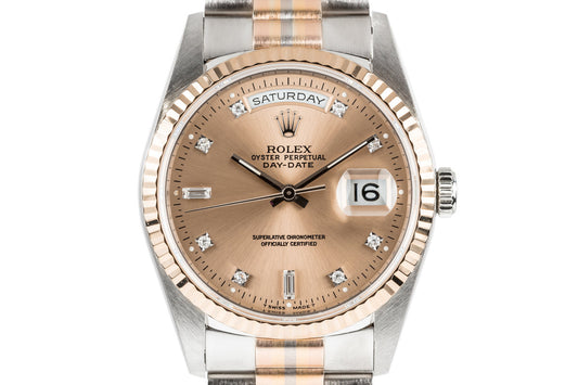 1995 Rolex Day-Date 18239B with Diamond Dial and Tridor President Bracelet