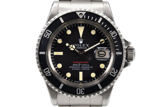 1970 Rolex Red Submariner Mark IV Dial with Papers
