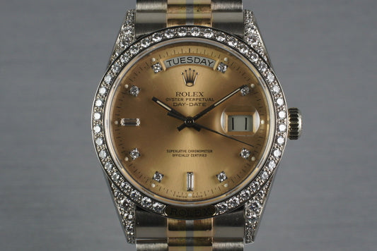 1986 President 18139 TRIDOR with Factory Diamond Lugs, Dial, and Bezel