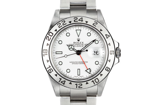 2003 Rolex Explorer II 16570 White Dial with Box and Papers