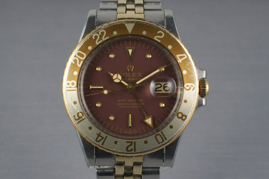 1971 Rolex Two Tone GMT 1675 Root Beer Dial