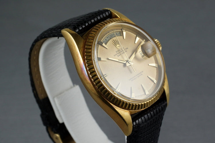 1962 Rolex YG Day-Date 1803 with Swiss Only Claw Dial