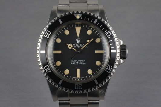 1979 Rolex Submariner 5513 Mark 3 Maxi Dial