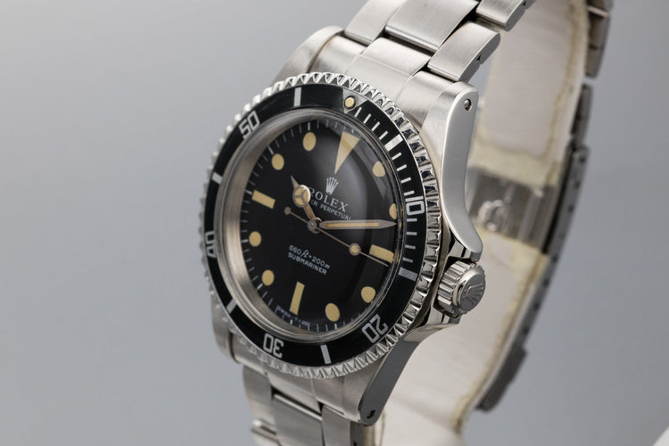 1972 Rolex Submariner 5513 Serif Dial