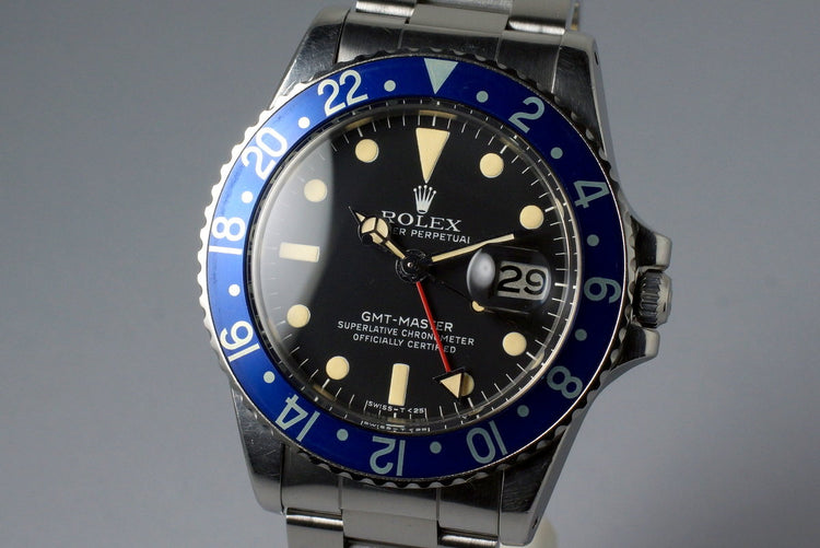 1978 Rolex GMT 1675 with Blueberry Insert